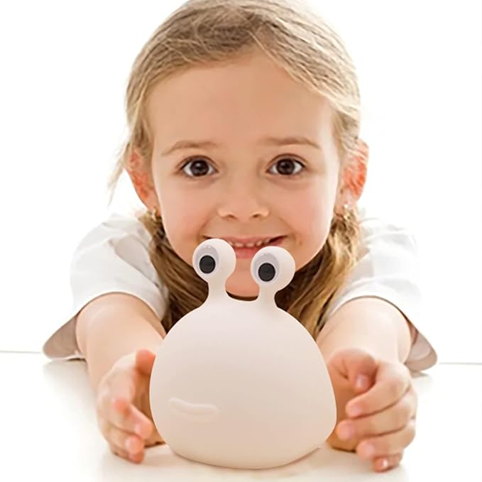 MUID Original Authentic Slug Night Light, Nursery Squishy Lamp, Silicone Light for Classroom, Cute Animal Bedside Lamp for Baby Kids Teens, Soft Light for Bedroom Breastfeeding.