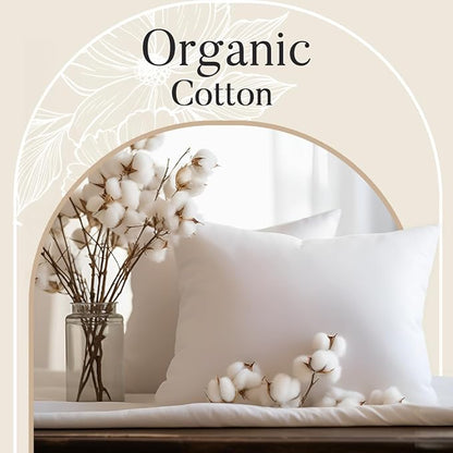 300 Thread Count 100% Organic Cotton Twin Sheets Set for Twin Mattress, 15" Deep Pocket Sheets, No Pilling & Shrinkage, Machine Washable Fade Resistant Luxury Hotel Bedding – Silver