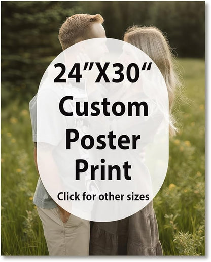 JIMUJIA Custom Canvas Art Print 24"x30" - Unframed Artwork, Personalized Wall Decor, Customizable Photo, Custom Portrait, Office, Living Room, Bedroom Wall Art(24×30in,Unframe)