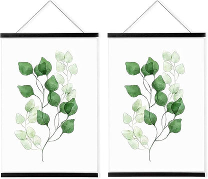 WITCOLOR Magnetic Poster Hanger Frame, Black Magnet Poster Frame 18x24 18x12 18x18 for Posters, Paintings, Photos, Maps, Scrolls, Picture, Canvas Works and Art Prints(18", 2 Pack)