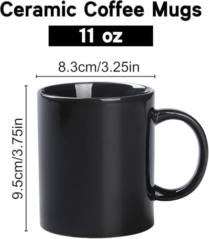 Custom Coffee Mug, Customizable Coffee Cups with Pictures Personalized Ceramic Mug for Gifts Novelty Personalized Mugs for Friends (Black)
