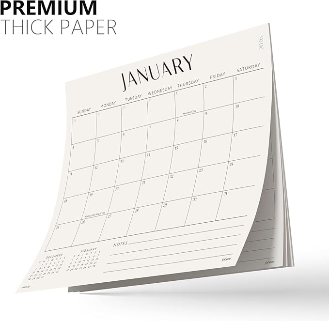 Jotsome Magnetic Calendar for Refrigerator 2026-2027, Monthly Fridge Calendar From January 2026 to June 2027 13x11 inch, Easy Planning, Gift for the Holidays or Christmas