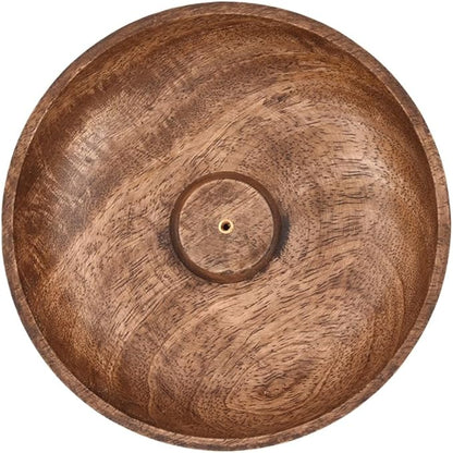 EDHAS Incense Burner Stick Holder Bowl, Ash Catcher Bowl for Home Décor, Meditation, Yoga (5" x 5" x 1.5")