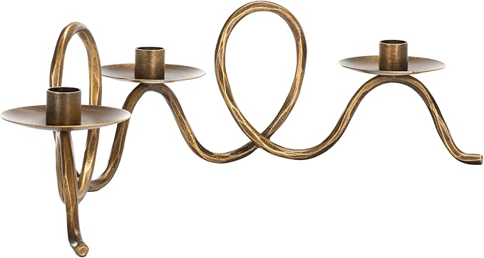 SAFAVIEH Home Collection Cian Brass Candleholder Centerpiece