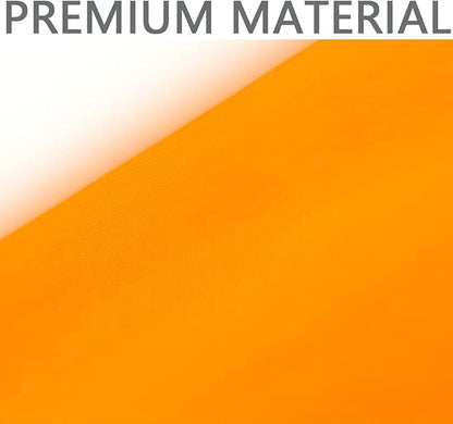 Solid Orange Flag 3x5 Ft Blank Orange Flags Vivid Color Double Stitched Plain Flag with Brass Grommets