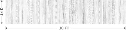 2x10 Runner Rug Machine Washable Non Slip Area Rug Distressed Neutral Moroccan Boho Rug Ultra Soft Floor Runners for Hallways for Entryway Laundry Room Kitchen, Grey