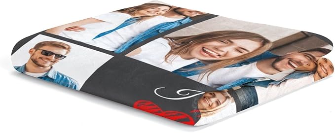 Custom Blanket with Picture Customized Blankets and Thows Personalized Blanket Customizable Blanket Photo Blankets Customize for Valentines Day Gifts Birthday for Her Him Girlfriend Boyfriend Wife