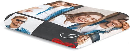 Custom Blanket with Picture Customized Blankets and Thows Personalized Blanket Customizable Blanket Photo Blankets Customize for Valentines Day Gifts Birthday for Her Him Girlfriend Boyfriend Wife