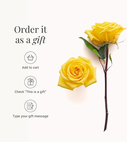 BloomsyBox - Yellow Roses - 24 Long Stems,Long Lasting, Hand-Tied in Eco-friendly,Vase Not Included, Fresh Flowers for Delivery – Gift for Birthday, Anniversary,Congratulations, Wedding