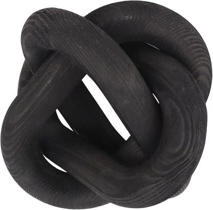 FILFEEL Decorative Wood Chain Link for Home & Coffee Shop - Rustic for Living Room and Bedroom (Black)