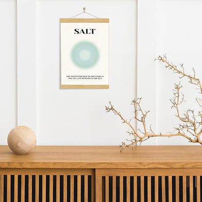 YGSDZY Salt Poster, Sun Salt Decor, Rustic Hanging Canvas Poster, Beach House Decor, Gallery Decors Art, Coastal Ocean Style Home Decoration, Living Room Hanging Decors 11.8 * 15.7