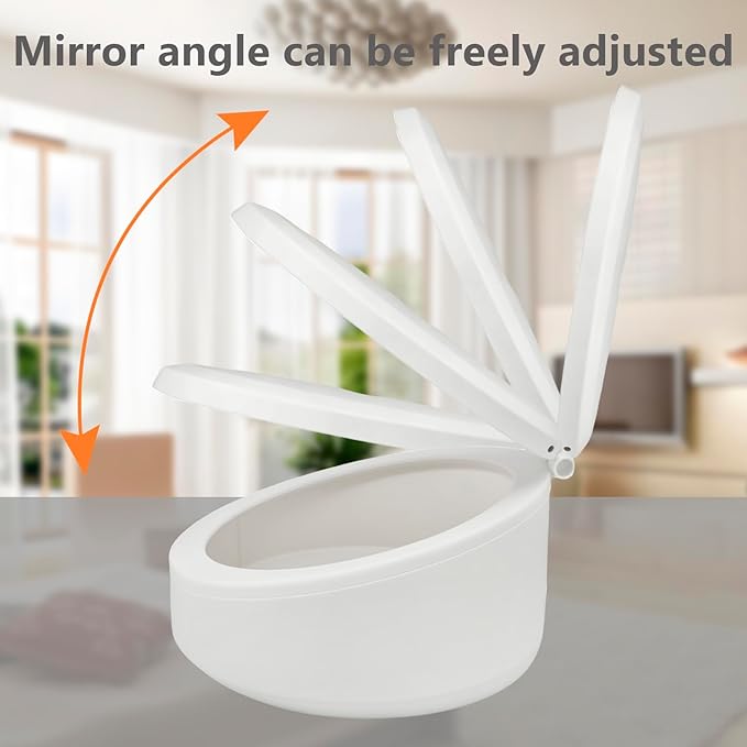 LED Mskeup Mirror with Storage, 4K high-Definition Touch Screen Travel Vanity Mirror with 3 Types of Lights, USB Charging, Magnetic 3-inch 10x Magnifying Glass (Pink)