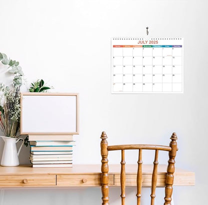 Calendar 2026, Wall Calendar 2026-2027 from January 2026 - June 2027, 18 Months Calendar with Premium Paper, Twin-Wire Binding & Hanging Hook, 8.5" x 11", Colorful