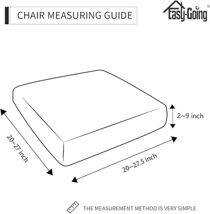 Easy-Going Stretch Chair Cushion Cover Sofa Cushion Furniture Protector Sofa Seat Sofa Slipcover Sofa Cover Soft Flexibility with Elastic Bottom(Chair Cushion, Navy)