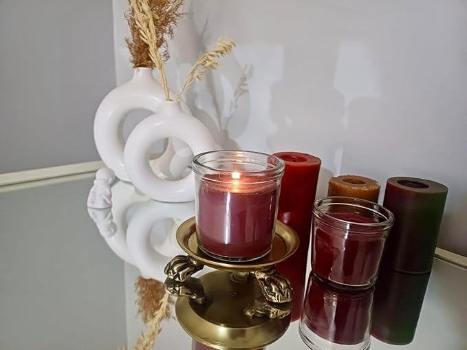 Plated Brass Clawfoot Dish - Candle Tray - Vintage Decor - Brass Candle Holder - Pedestal Tray - Candle Ring Trinket Dish