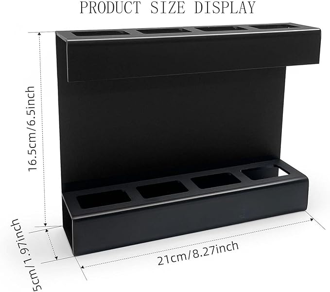 Straw Holder For Cabinet With Double Sided Adhesive Tape Reusable Cabinet,Straw Organizer For Cabinet, Fridge And Kitchen Counter(Black)