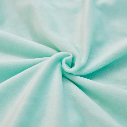 JAUXIO Diamond Pinch Pleated Crystal Velvet Pillowcases 2 Pack Solid Pintuck Throw Cushion Cover for Home Decor Hidden Zipper Closure (Mint Aqua, King)
