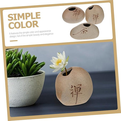 6pcs Mini Ceramic Bud Vase Set Zen Style Small Flower Vases for Home Decor for Table Centerpieces for Water Plants and Floral Arrangements