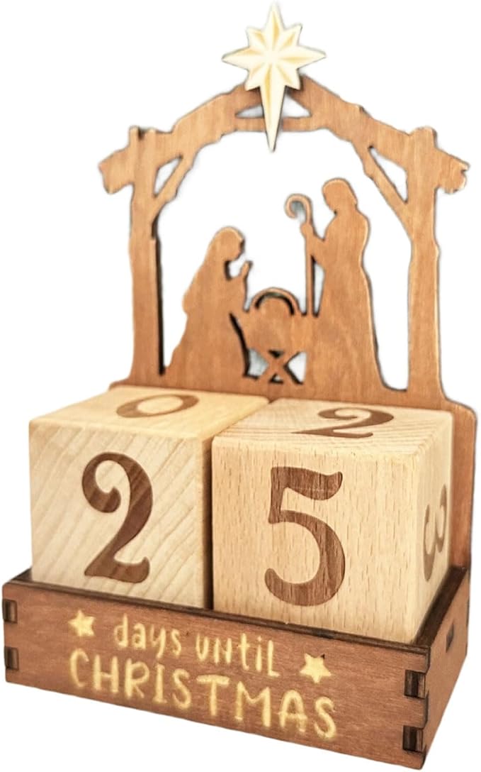 Christmas Countdowns Calendar Christmas Countdowns Wood Block,Christmas Advents Number Countdown Calendars Home Decors