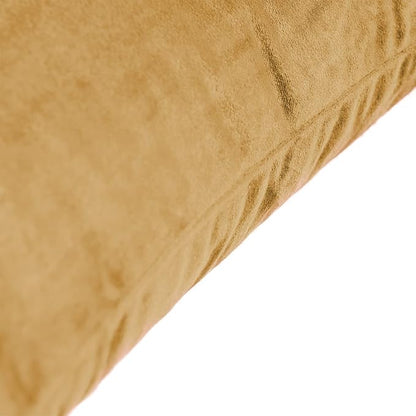 FY FIBER HOUSE Pack of 2 Velvet Throw Pillow Covers Decorative Pillowcase Soft Solid Cushion Cover, 18 x 18 Inch, Gold Yellow