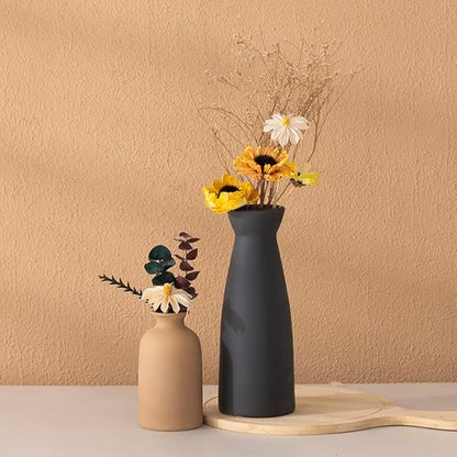 Multicolor Ceramic vase Set-3 Small Flower vases for Decor,Home Rustic Vase Farmhouse Decor Vase Vases for Bouquet Pampas Grass Dried Fresh Flowers Living Room Kitchen Bedroom Bathroom