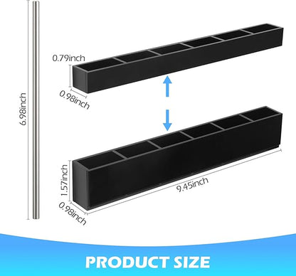 Cabinet Straw Holder,Acrylic Straw Organizer,Straws Dispense for Kitchen Counter and Cabinet Door (black)