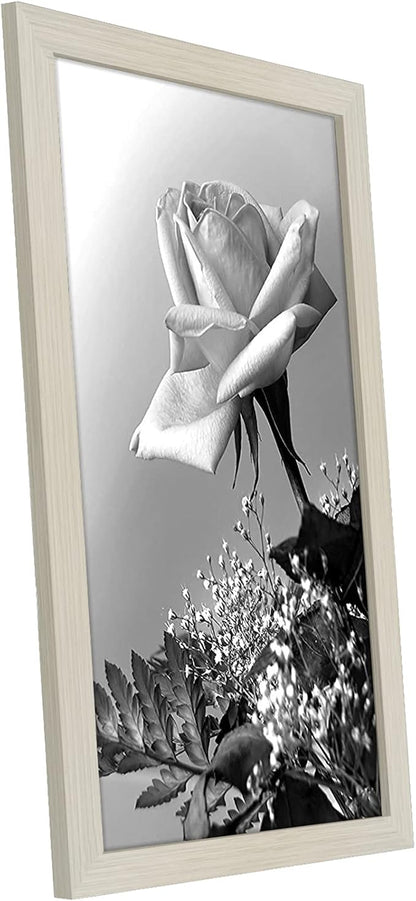 Americanflat 12x18 Poster Frame with Polished Plexiglass - Wide Picture Frames Made of Engineered Wood for Vertical or Horizontal Wall Display - Epic Collection - Light Wood
