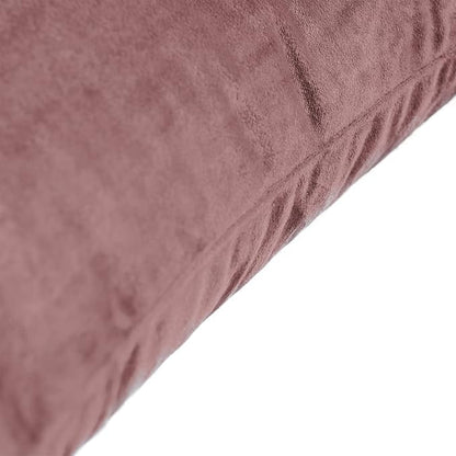 FY FIBER HOUSE Pack of 2 Velvet Throw Pillow Covers Decorative Pillowcase Soft Solid Cushion Cover, 16 x 16 Inch, Canyon Rose