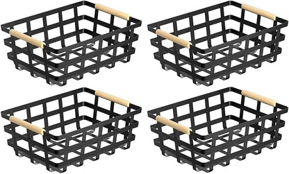 Wire Metal Baskets Farmhouse Baskets Metal Wire Storage Freezer Baskets Storage Organizer