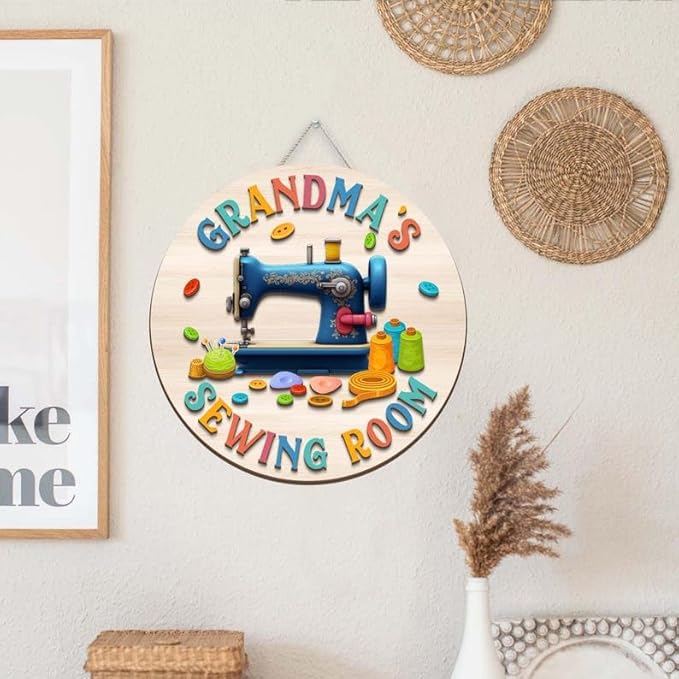 Custom 3D Laser Room Door Sign, Personalized Studio Wall Display, Creative Craft Space Decoration, Meaningful Gift For Mom, Mother’S Day Or Sewing Teacher Appreciation Doorsign_281125_SR6_3