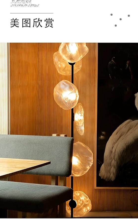 Nordic Modern Floor Lamp Fashion Luxury Family Iiving Room Bedroom Study Villa Hotel LED Creativity Decorative Standing Light (Style 109)