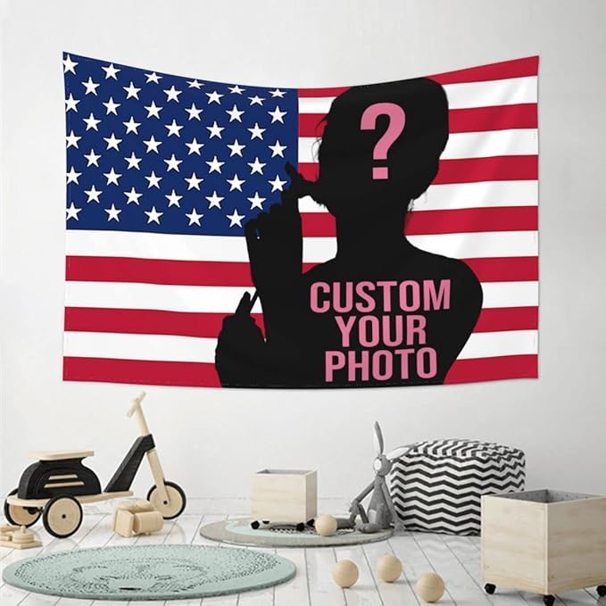 Custom Flag Tapestry Add Your Own Tapestry Custom Tapestry Wedding Backdrop Decoration Wall 60x40 Tapestry