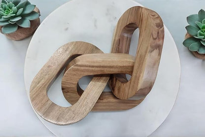 Home Natural Wooden Chain with Unique Design | Handcrafted Rustic Décor for Home & Workspace