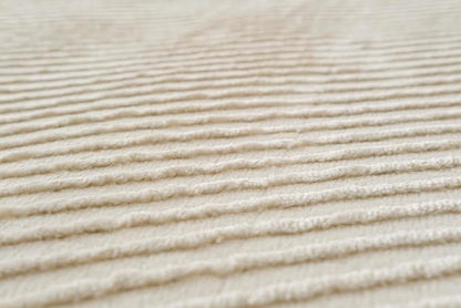 Revival Rugs Record 9'2"x12'2" Washable Area Rug for Living Room Bedroom - 100% Recycled Oeko-TEX Certified, Medium Pile, Beige, Cream