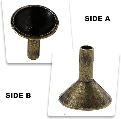 EATAKWARD 50PCS Metal Backflow Incense Sticks Holder Small Funnel Shape Incense Cone Tray Base Rack Holder Waterfall Incense Burner
