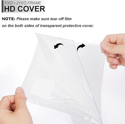 Engineered Wood 7x14 Picture Frame Set of 2, Black Frame for 7 x 14 Inch Picture Poster Photo, Light Weight 7 by 14 Frame with Wood-grain for Wall - 2 Pack/Black/7"x14"