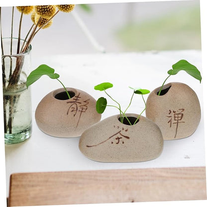 6pcs Mini Ceramic Bud Vase Set Zen Style Small Flower Vases for Home Decor for Table Centerpieces for Water Plants and Floral Arrangements
