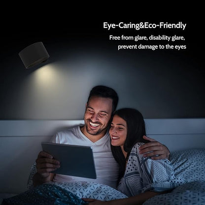 Koopala LED Reading Lights, Wall Mounted Sconces with 3 Color Temperatures & 3 Brightness Levels Rechargeable Battery Magnetic Ball 360°Rotation Touch Control, Lamps for Kids Study Bedside Closet