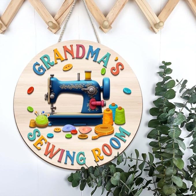 Custom 3D Laser Room Door Sign, Personalized Studio Wall Display, Creative Craft Space Decoration, Meaningful Gift For Mom, Mother’S Day Or Sewing Teacher Appreciation Doorsign_281125_SR6_3
