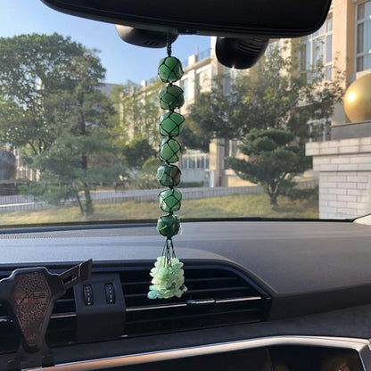 Healing Crystals Home Interior Decoration Car Hanging Ornaments Good Luck Home Decorn for Reiki Healing Good Luck Feng Shui Decorations (Green Aventurine)
