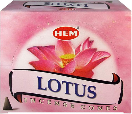 Lotus Incense Cones and Cone Incense Burner Bundle Insence Insense Hem Incense