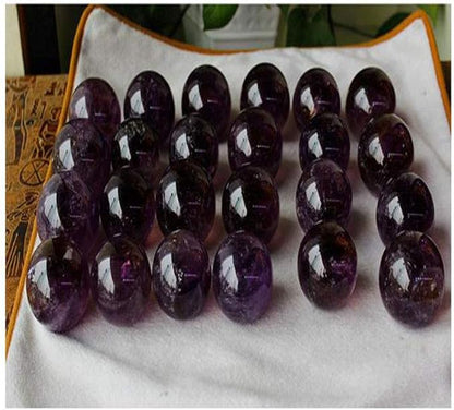 StoneStory Natural Amethyst Healing Crystal Sphere Ball Gemstone for Reiki Balancing Meditation Energy Home and Office Decoration 45mm 150grams (4.5cm, Amethyst)