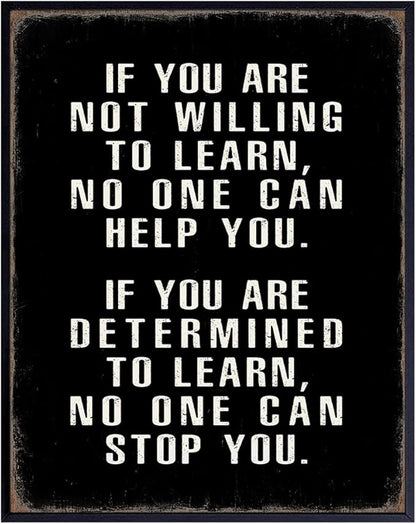 Motivational Wall Art 11x14 - Office Wall Art - Classroom Motivational poster - Positive Quotes Wall Decor - Positive Sayings for Wall Decor - Entrepreneur Encouragement Gifts - Inspirational Quotes