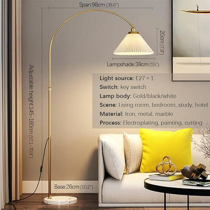 Nordic Modern Floor Lamp Fashion Luxury Family Iiving Room Bedroom Study Villa Hotel LED Creativity Decorative Standing Light (Style 1)