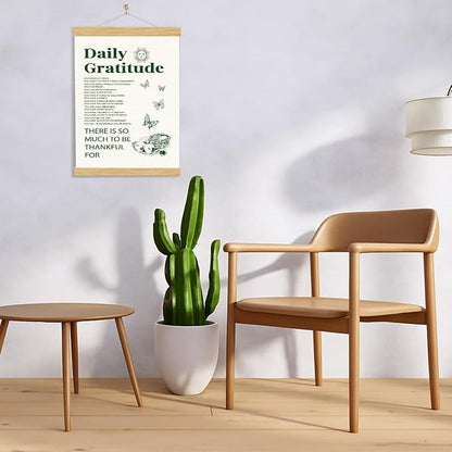 YGSDZY Therapy Canvas Poster, Daily Gratitude Poster, Inspirational Wall Decor Art, Home Decor for Living Room Bedroom, Decoration for Calm Down Corner, Mental Health Wall Art, 11.8 * 15.7