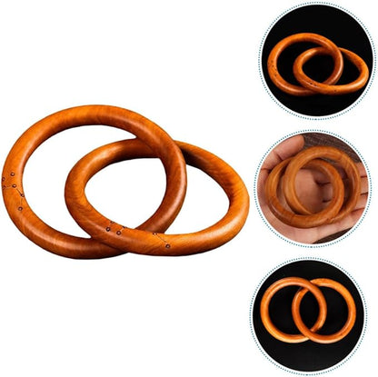 LIFKOME Wooden Link Chain Decor Minimalist Home Decor Jujube Wood Ornaments Bohemian Style