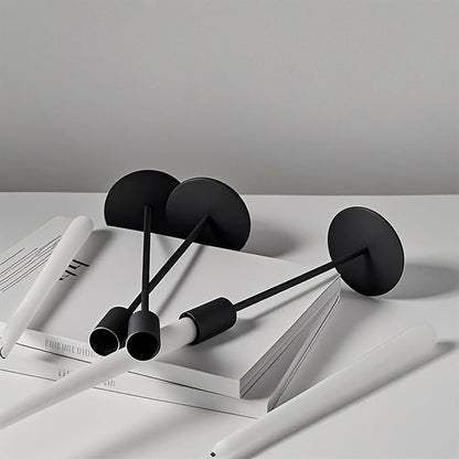 Set of 6 Black Taper Candle Holders, Metal Black Candlestick Holders, Tall Candle Holder, Fits 3/4 inch Thick Candle&Led Candles, for Table Centerpiece, Wedding, Dinning, Party Home Decor
