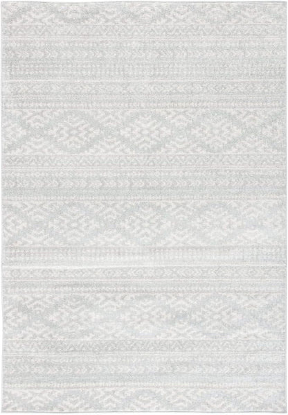SAFAVIEH Tulum Collection Accent Rug - 2' x 3', Light Grey & Ivory, Moroccan Boho Tribal Design, Non-Shedding & Easy to Clean, Ideal for Front Door, Kitchen, Entryway, Foyer (TUL272F)