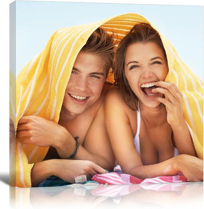 GMissT Canvas Prints With Your Photos - Personalized Pictures On Canvas Custom Poster for Home Decor - Floating Frames & Gift Wrapping Available