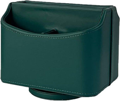 UnionBasic Rotating Desk Organizer, 360 Degree Desk Spinning Caddy, Desktop TV Guide/Mail/Media/Remote Controller Holder Organizer, Vintage Green